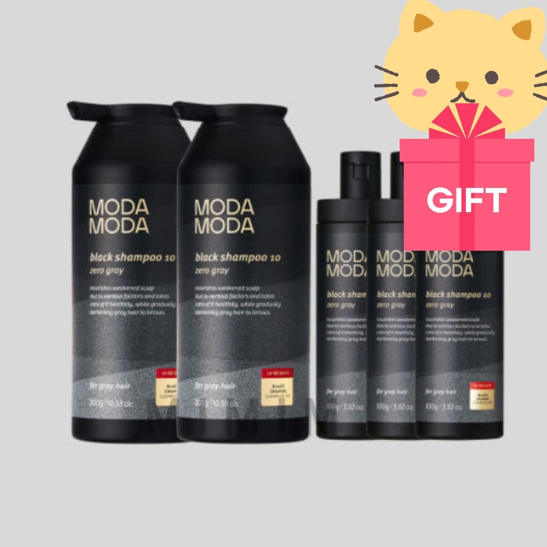 モダモダ ゼログレイ ブラックシャンプー10 300g×2本＋100g×3本