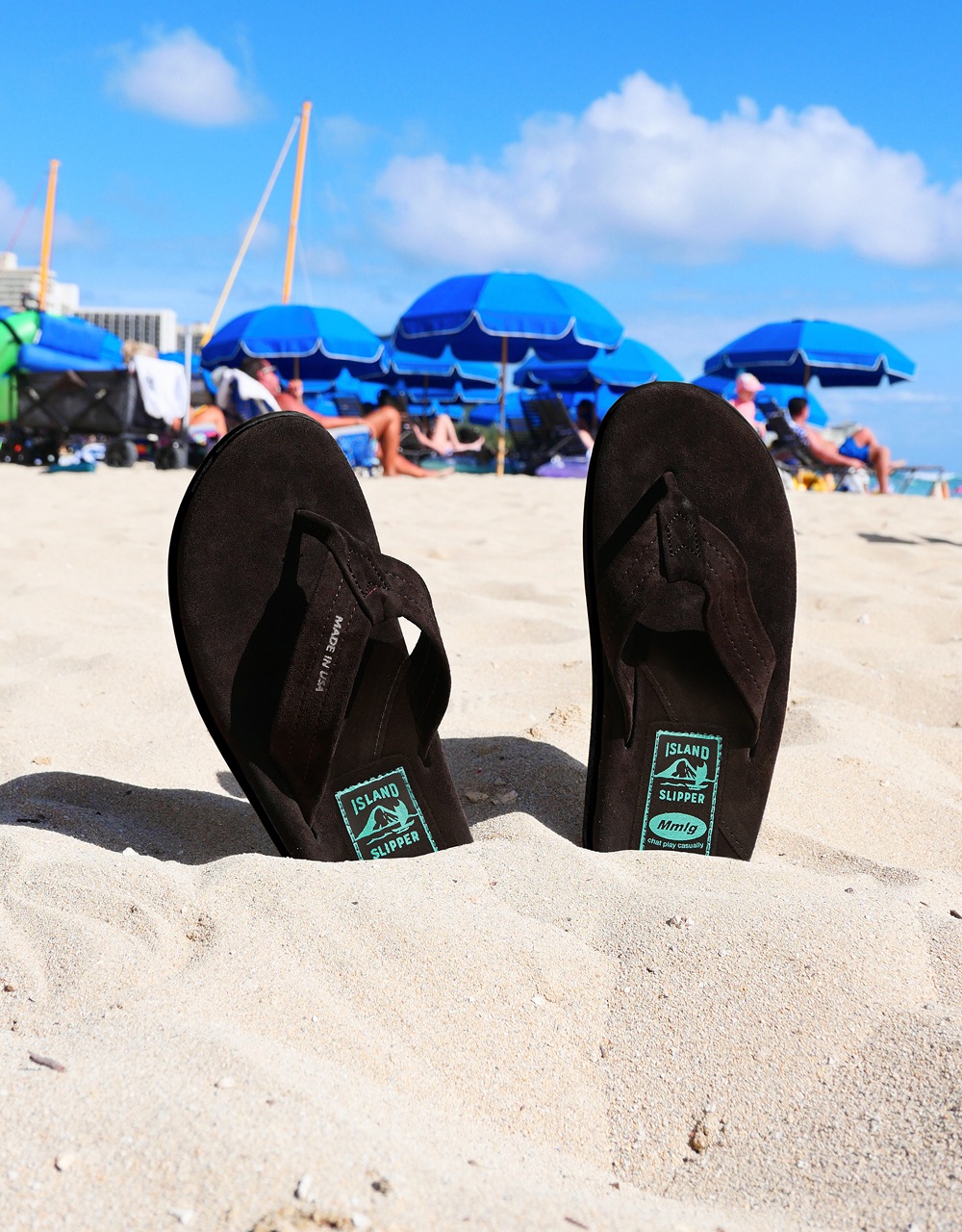 【MMLG】 MMLG ISLAND SLIPPER : BROWN