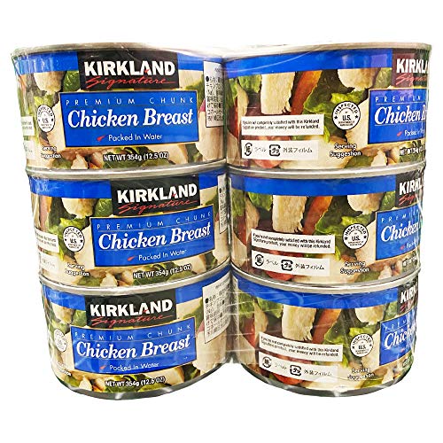 Signature カークランドシグネチャー チキンブレスト 鶏の水煮 354g×6缶