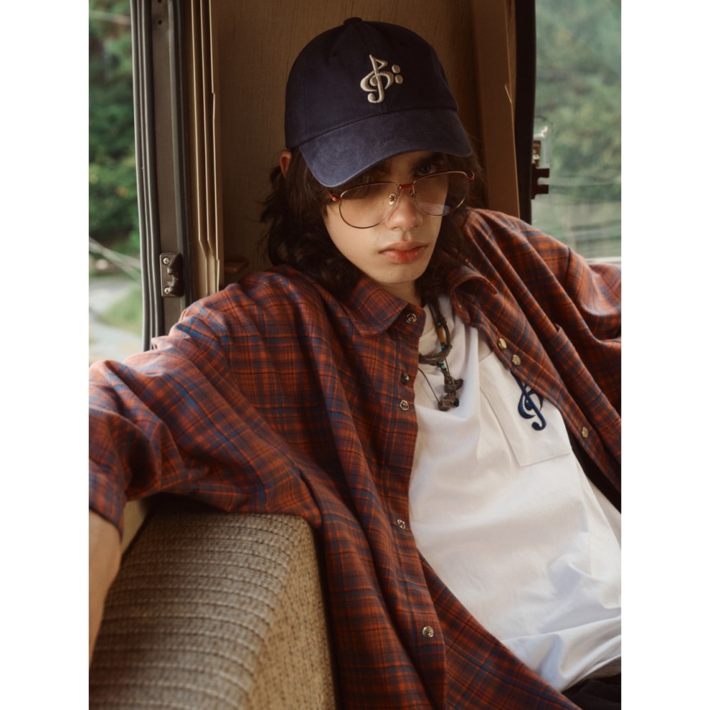 2113 スタジオオータムトリップシャツサンセットオレンジ