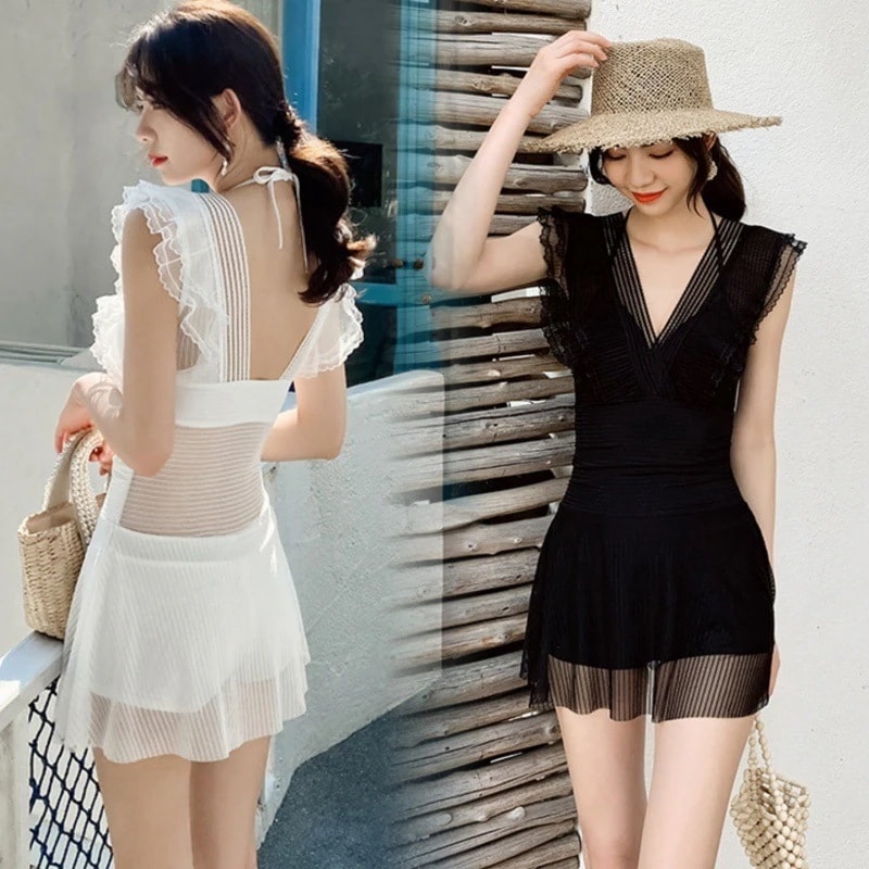 高質感 上品 水着 レディース セクシー Vネック美背 水着 ビキニ 着痩せ 体型カバーオールインワン水着 韓国ファッション ワンピース水着 海水浴 旅行海边ラッシュガード母の日 5,588円