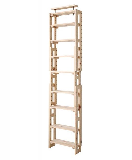 国産ひのきつっぱりシェルフ/ラックシリーズ シェルフ本体 幅50 奥行17