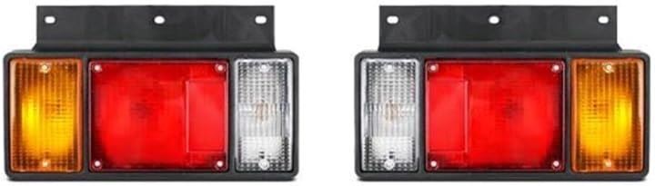 左右セット エルフ テールランプ 社外品 純正タイプ NEWエルフ PMエルフ 07エルフ いすゞ トラック( イエローレッドホワイト, 24V)