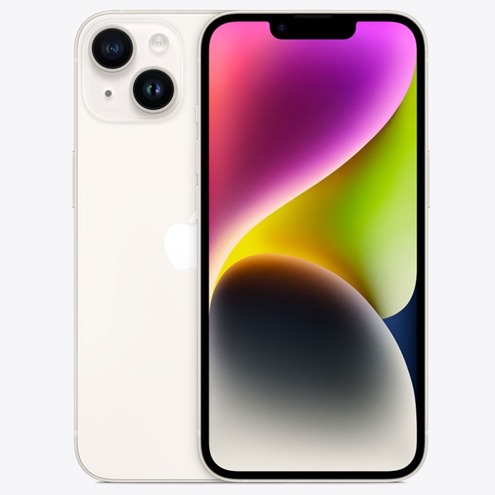 iPhone14 本体 SIMフリー 128GB 5G 衛星経由の緊急SOS デュアルカメラシステム eSIM ガラスフィルム特典 14-128wh-b92h7