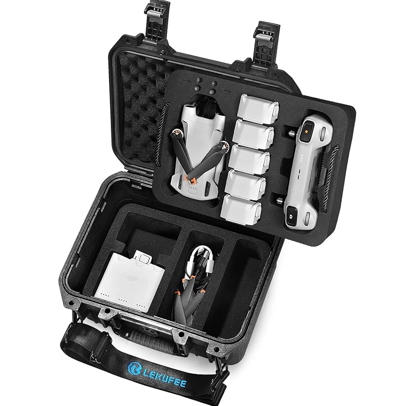 LEKUFEE DJI Mini 3 Pro ケース 防水収納ケース 収納できます DJI Mini 3 ドローン (DJI RC送信機付属) /DJI Mini 3 アクセサリー (軽量かつコンパク