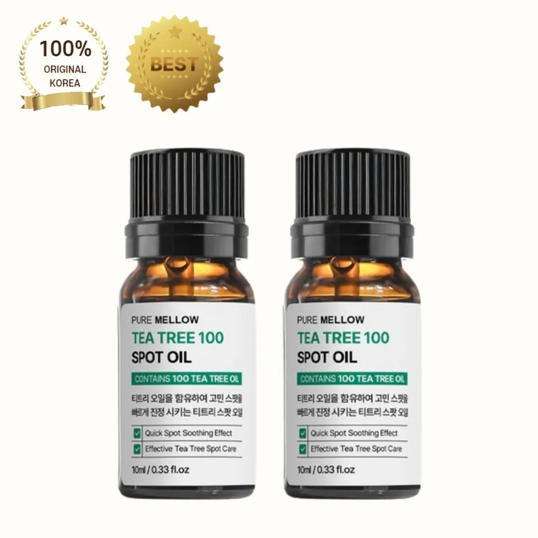 【人気】ティーツリー100 スポットオイル 10ml×2本