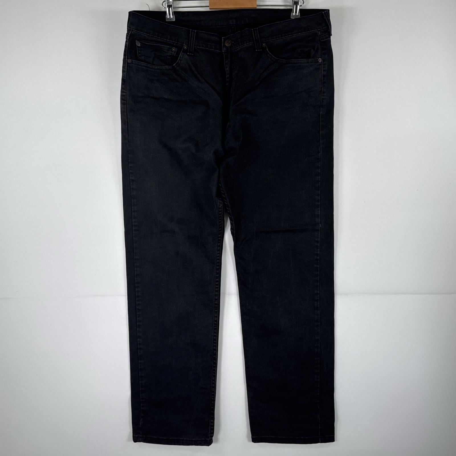 古着 デニムパンツ 505 ジーパン ストレート 大きいサイズ ジップフライ ジーンズ ストレッチ w40 L32 ブラック メンズ