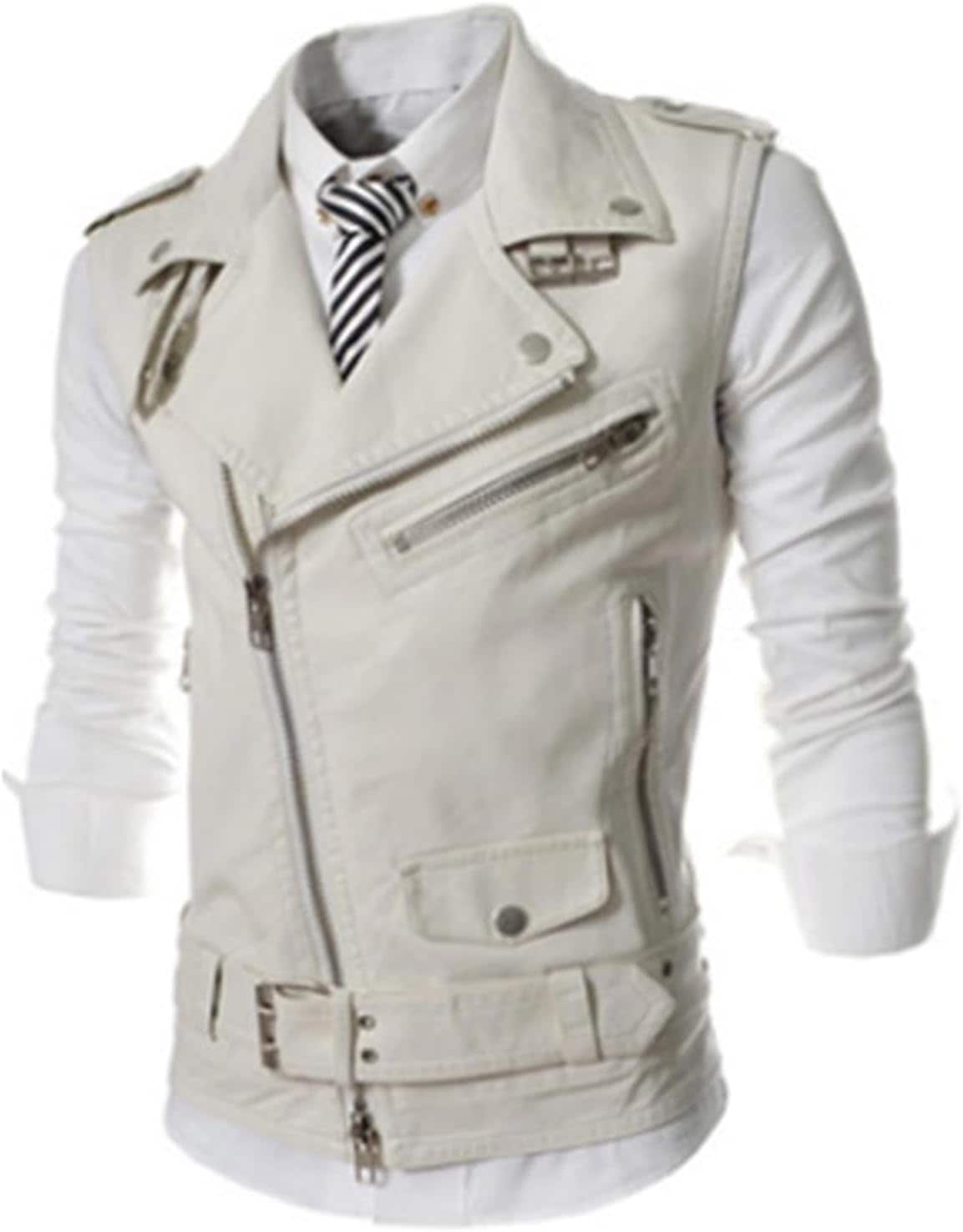メンズ ベスト PUレザー 革ジャン 袖なし チョッキ ジレ アウトドア 防風 軽量 薄手 カジュアル ジップアップ 細身 スリム ノースリーブ アウター ライダースジャケット バイク用 春秋