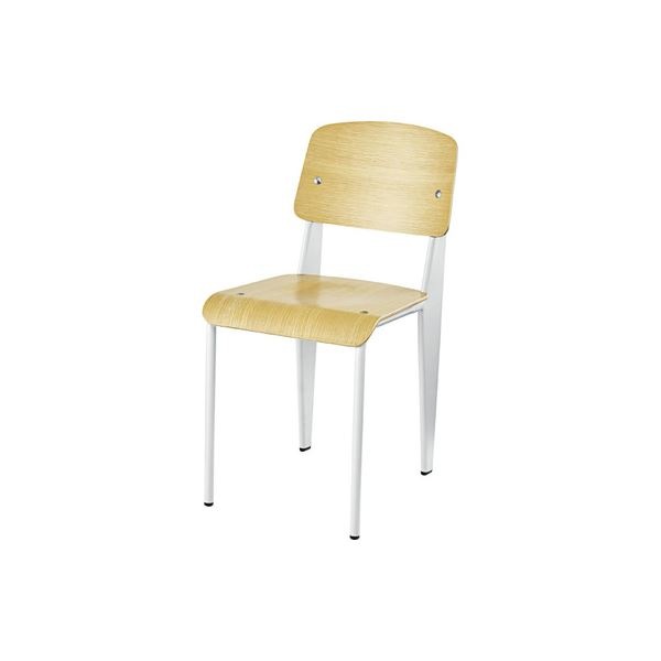 北欧調 パーソナルチェア 2脚セット ホワイト 幅42cm スチール リビング ダイニング 仕事 勉強