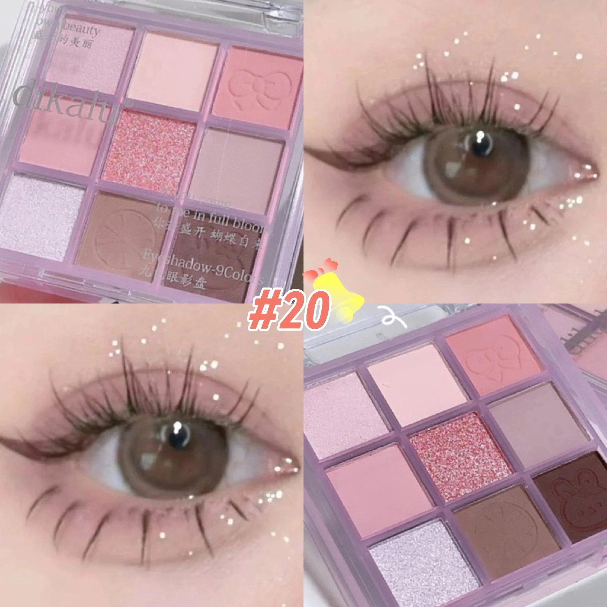 ❤未開封❤Boobeen 12色　アイシャドウ　DEROL Qoo10] MISS LARA 多目的 十二色 アイシャドウ ハート形 : ポイントメイク