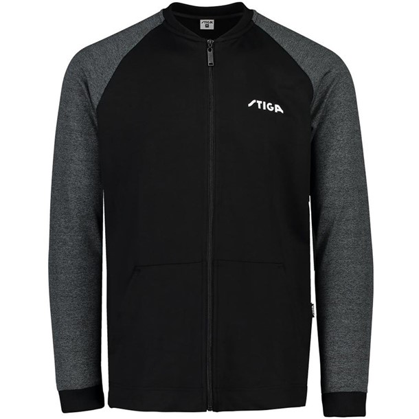 スティガ stiga メンバージャケット BK/グレー 3XS 卓球WUPニットジャケット (1861241201) スティガ stiga メンバージャケット BK/グレー 3XS 卓球WUPニット