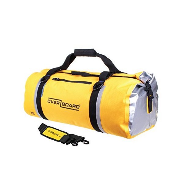 OverBoard Waterproof Classic Duffel Bag, Yellow, 60-Liter 並行輸入品