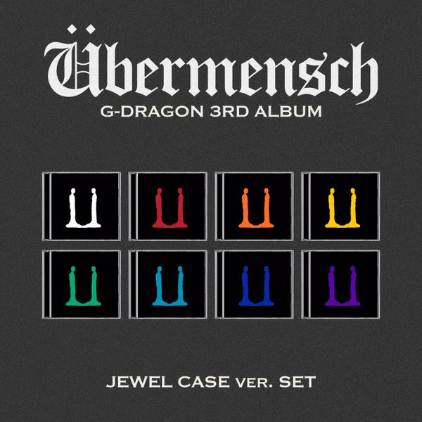 [MEGA] [8種セット](JEWEL ver.) G-DRAGON 3RD ALBUM [Übermensch] (JEWEL ver.) (ver.01/02/03/04/05/06/07/08