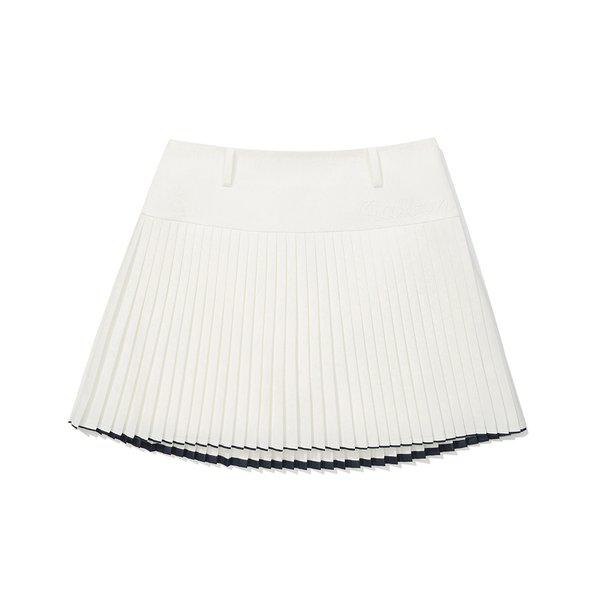 [マルボン公式] 女性ワイドオビ ジャンプリーツスカート OFF WHITE (WOMAN)