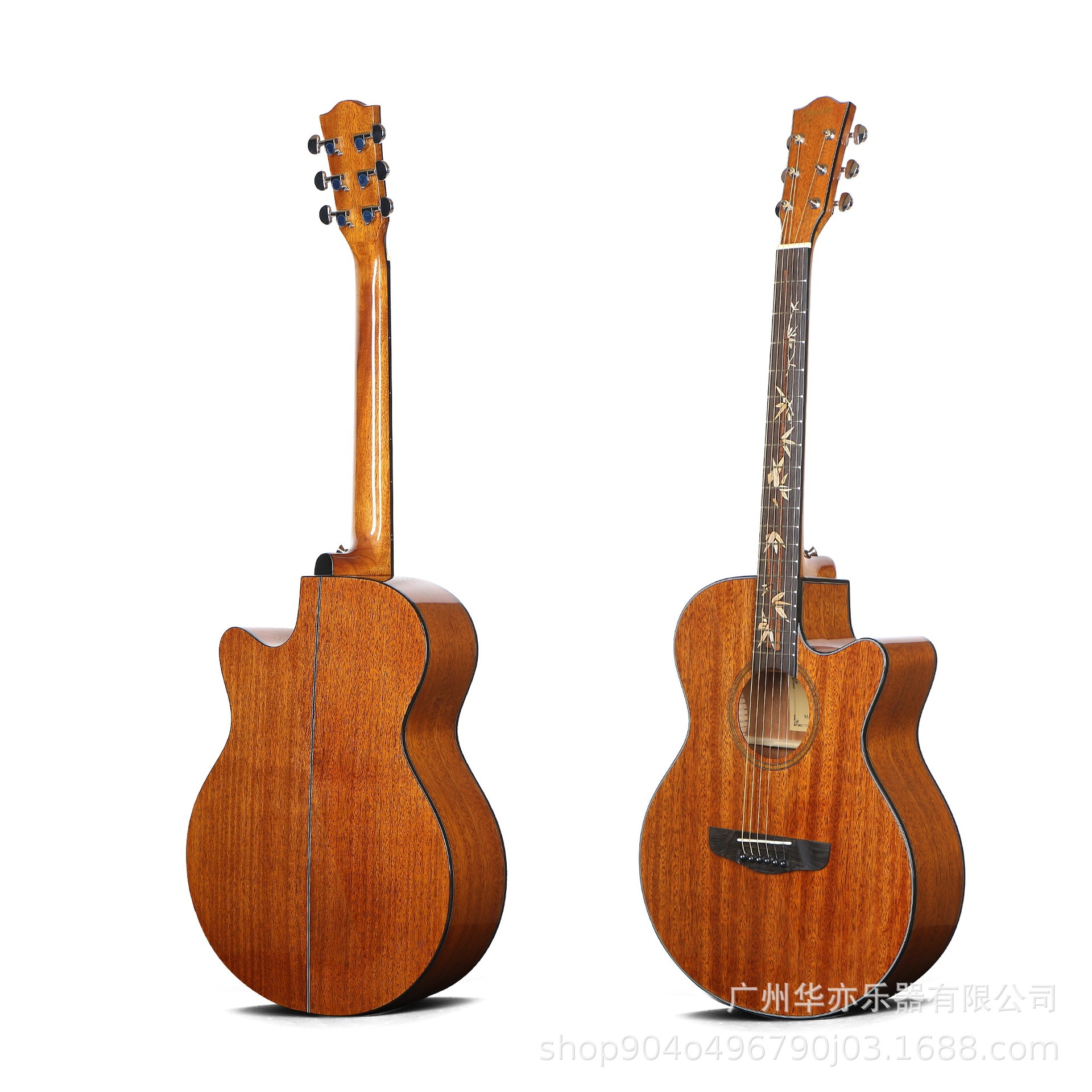 国境を越えた輸出アコースティックギター40インチフォークギターローズウッド指板インレイフルマホガニー初心者ギター