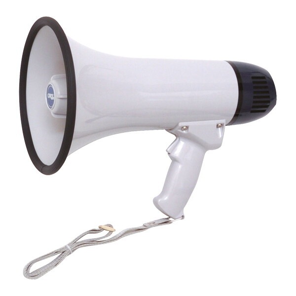 学校体育器具 拡声器AHM653 ホワイト B3649