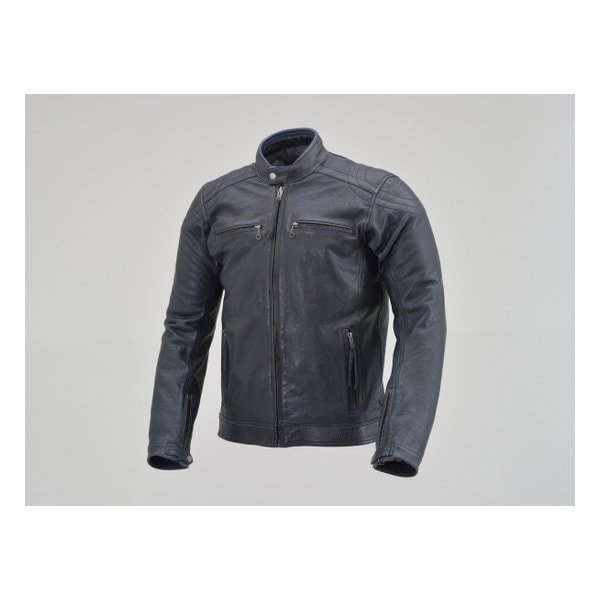 レザージャケット DL-006 カフェライダースジャケット ネイビー Lサイズ D23742