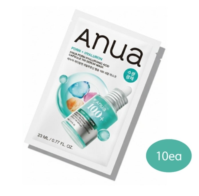 PDRN ヒアルロン酸 カプセル100 セラムマスク,10枚入