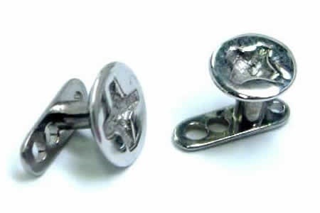 ダーマルアンカー（ネジ） 14G 14ゲージ ダーマルアンカー ボディピアス 埋め込み インプラントチタン製のベース デザインはサージカルステンレス316L メンズ tdascxxxxxxxx