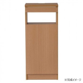 日本製組立家具 FAX台40型 ルーター収納 ナチュラル