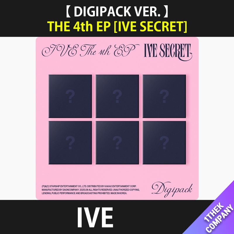 [６種セット]（オンライン特典）【 DIGIPACK VER. 】 IVE THE 4th EP [IVE SECRET]