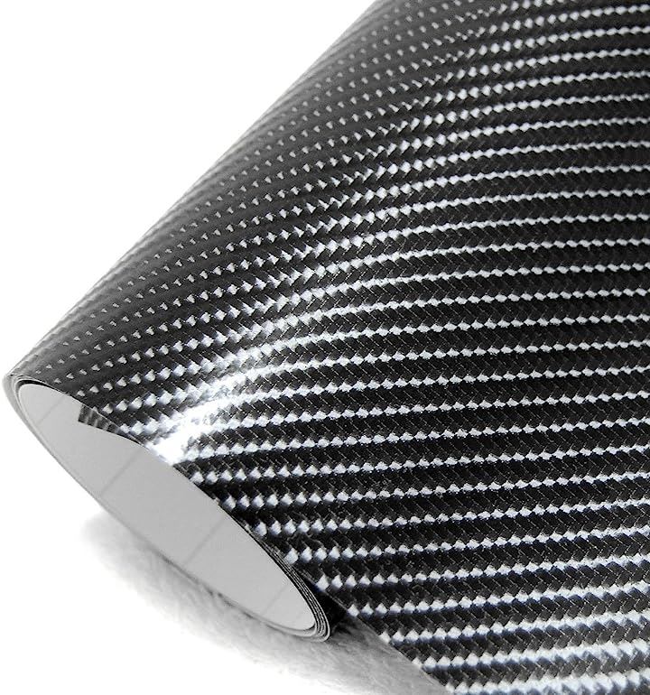 次世代の立体感 4D カーボンシート カーボンステッカー 汎用 152x300cm IM-004 (黒　152x300cm)