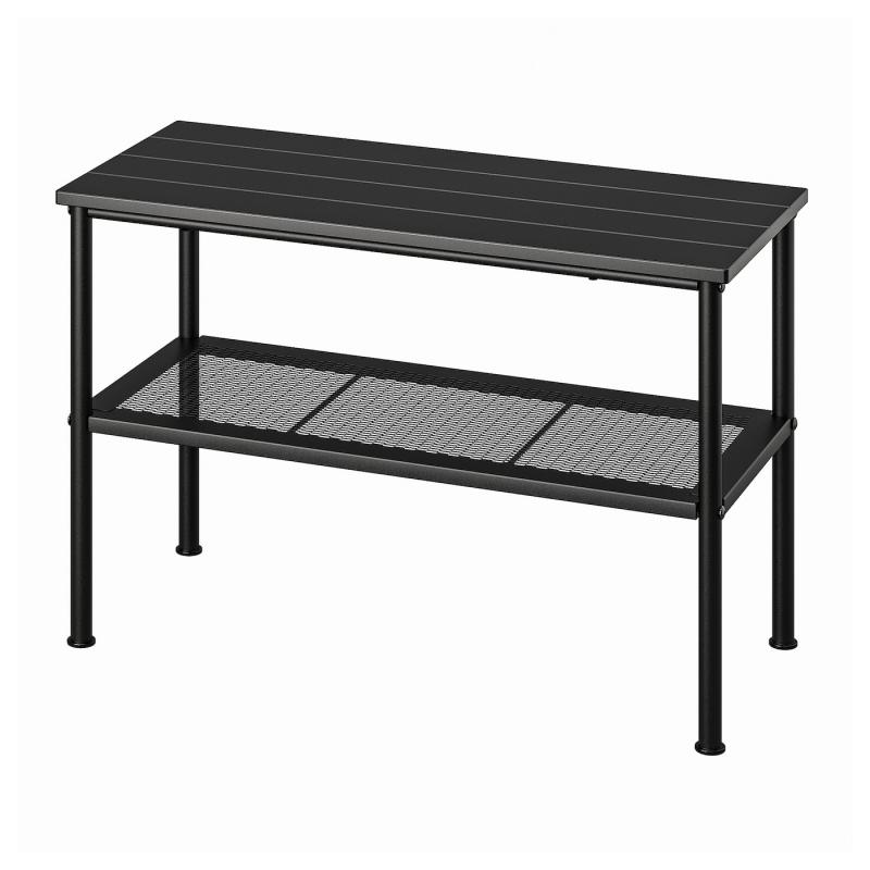 NIPASEN ニーポーセン ベンチ 靴収納付き - ブラック 79x35x52 cm