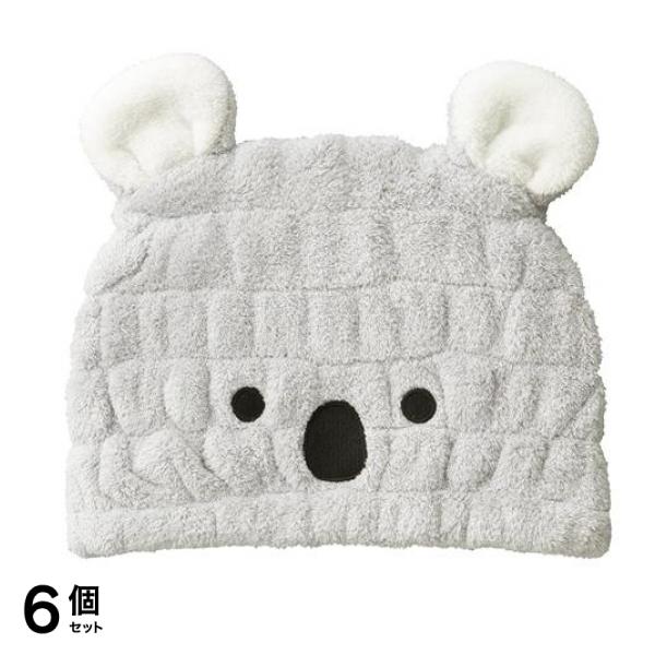 カラリズーイ ヘアドライタオル 吸水アニマルキッズキャップ 1枚入 (コアラ) 6個セット