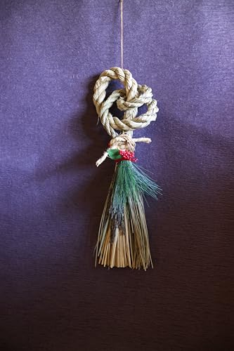 2025年 正月飾り シンプルモダン しめ縄リース 吉祥デザイン スワッグ 玄関用 正月アレンジ