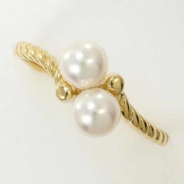 ミキモト K18YG リング 指輪 12号 パール(真珠) 約5mm ジュエリー 中古