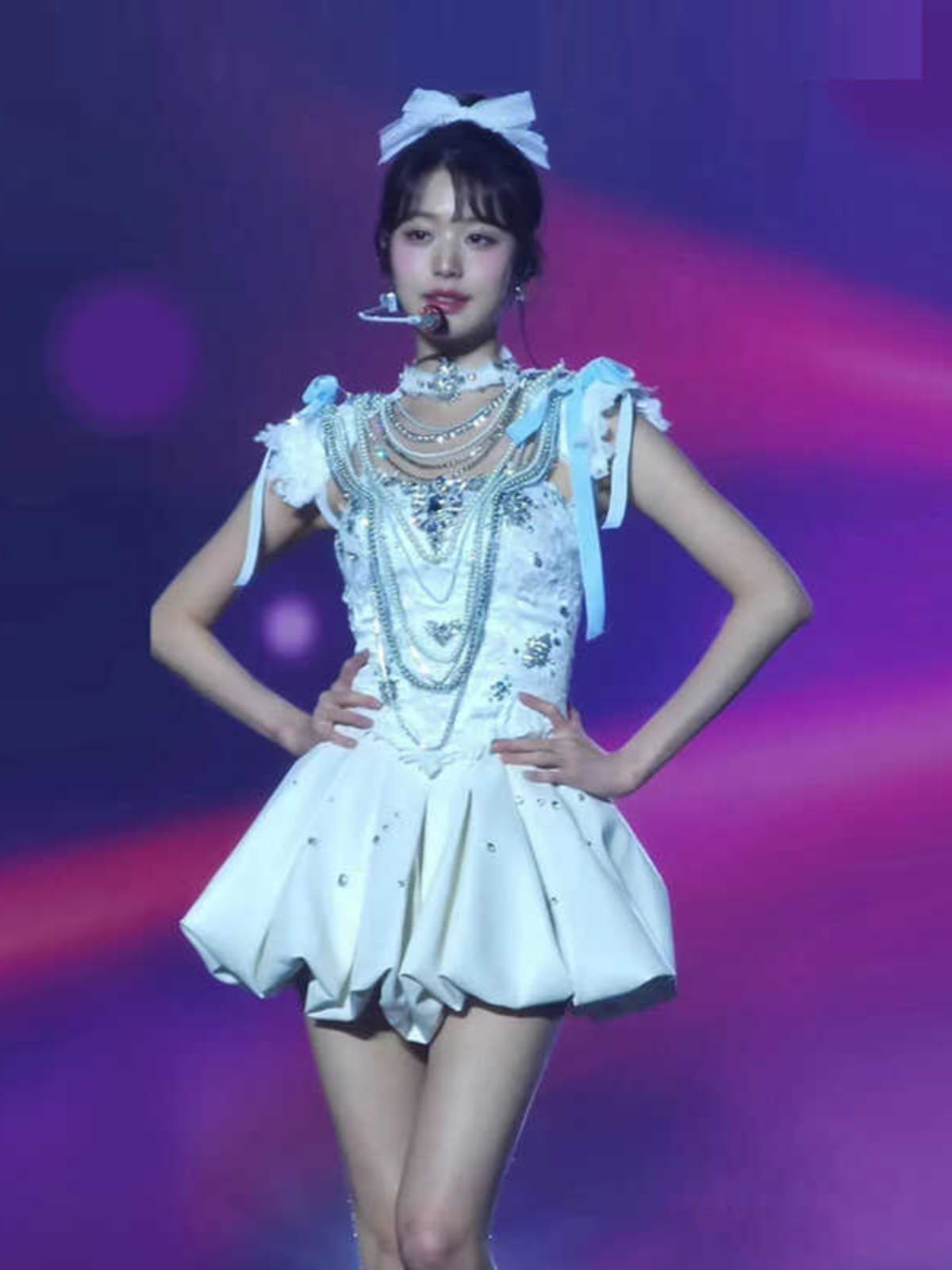 パフォーマンスコスチュームガールグループkpopZhangユアニーダンスパフォーマンスコスチュームホワイトスーツパフォーマンスコスチューム
