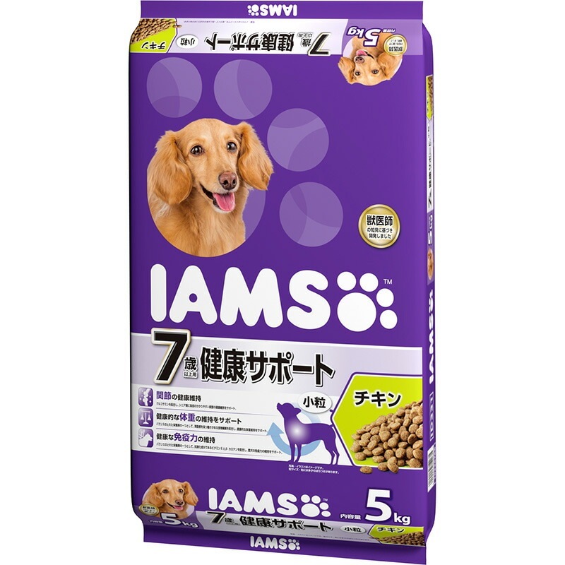 マース アイムス 7歳以上用 健康サポート チキン 小粒 5kg 犬用フード