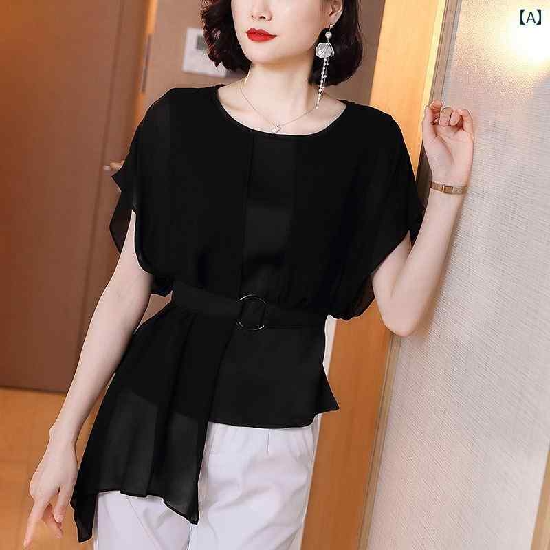 レディース シャツ オーバーブラウス 夏 アーバン ノーブル スタイリッシュ ショッピング オフィス 学校行事 快適コーデ 婦人