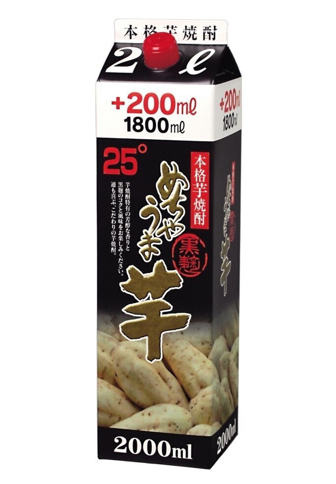 送料無料2ケース12本単位芋焼酎25めちゃうま芋2Lパック12本＝2ケースメーカー福岡県：鷹正宗(株)
