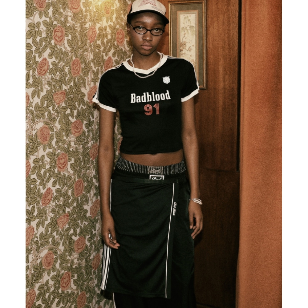 BADBLOOD ビリーラップスカート-ブラック