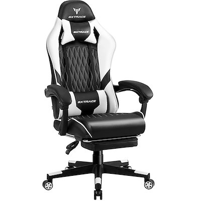 GXTRACE ゲーミングチェア オフィスチェア ゲーム用 デスクチェア?パソコンチェア オットマン付き 人間工学 １６５度リクライニング機 GXTRACEゲーミングチェアPCゲーミングチェアゲーム用チェアリ