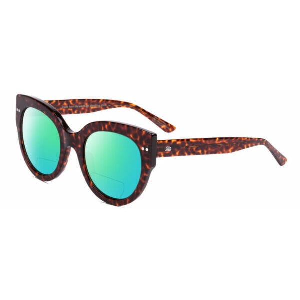 サングラス SITO SHADES GOOD LIFE Womens Round Polarized BIFOCAL Sunglasses in Cheetah 54 mm
