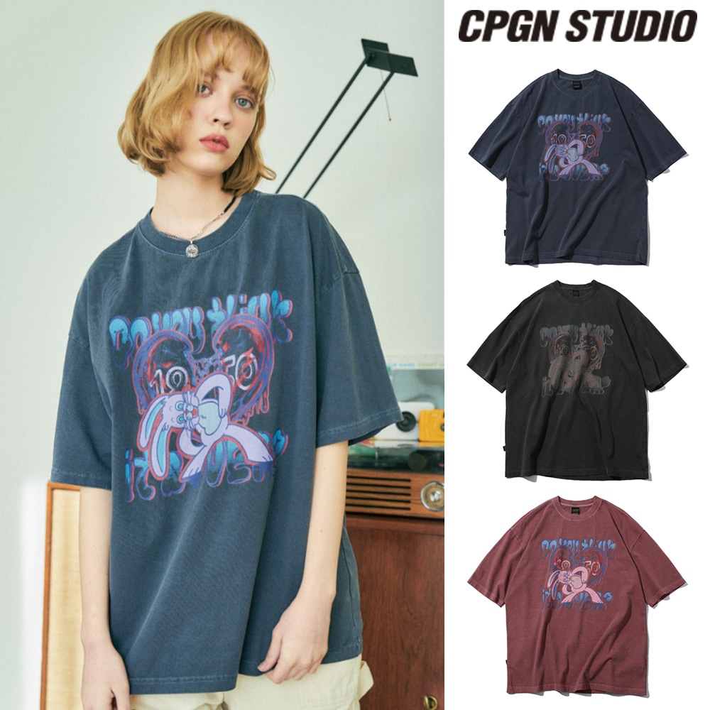 【CPGN STUDIO】 Mad Hoppi Pigment Short Sleeve T-shirt