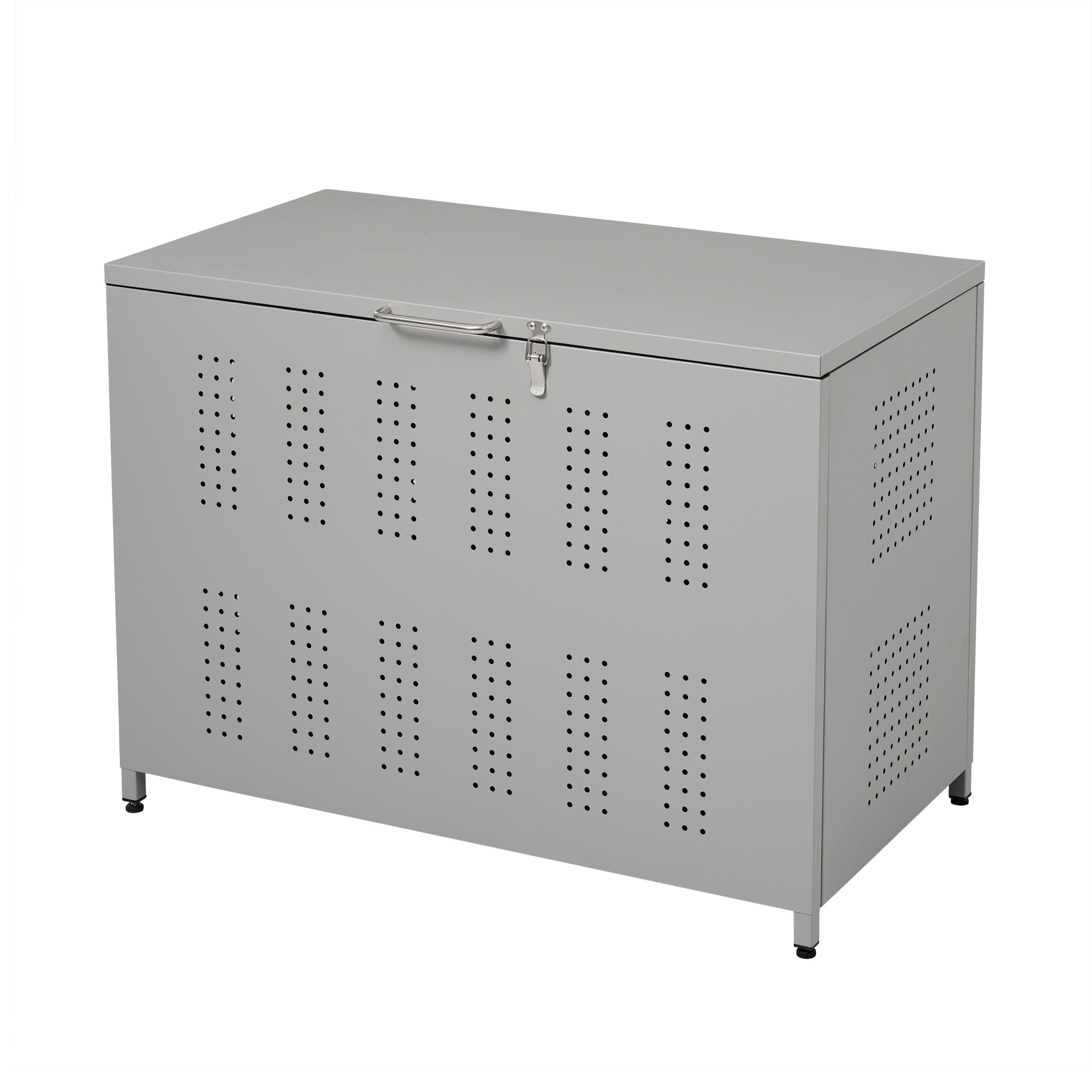 F24屋外ゴミ収納庫 ゴミ箱 屋外 ゴミ収集ボックス ごみ集積所 大容量 カラスよけ 野良猫対策 ゴミ荒らし防止 庭用可能 容量210L