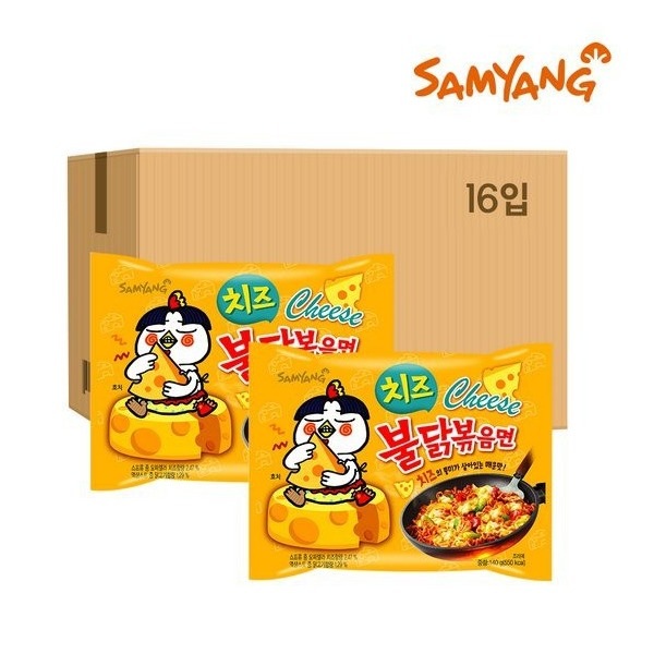 [サムヤン食品] 三養チーズプルタクポックンミョン 140g x 16個/Gmarket