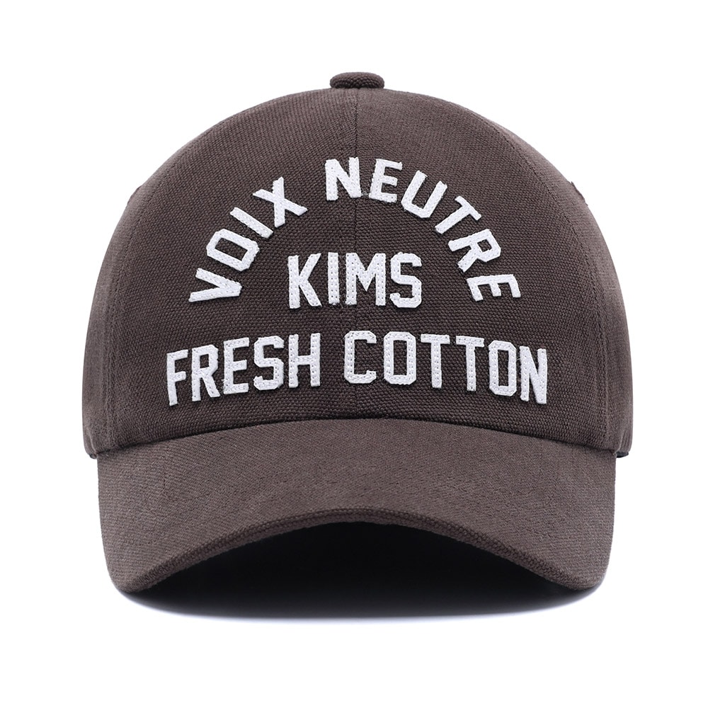 キムズフレッシュコットンマーケット [キムシャブカルX KIMS] Voixロゴボールキャップブラウン