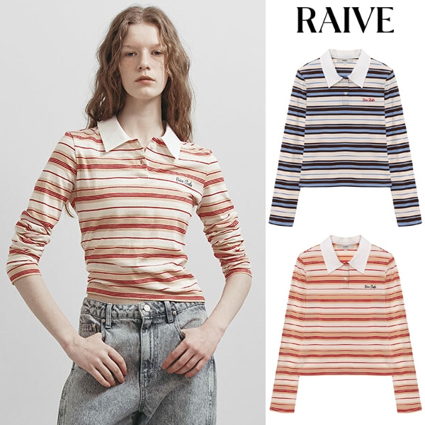 Slim fit Rugby T-Shirt 長袖 Tシャツ_2色