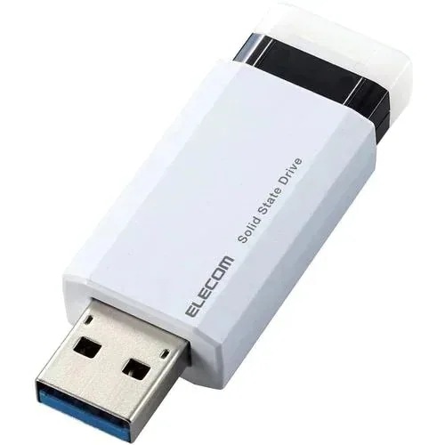 ESD-EPK1000GWH [ホワイト]外付SSD/ノック式/USB3.2(Gen2)1000GB