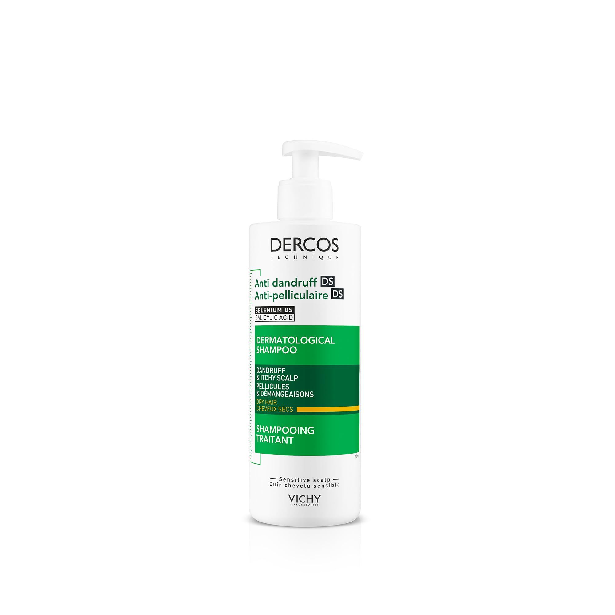 【 全国送料無料 】 Vichy Dercos Champú Anti Caspa Cabello Seco 390Ml