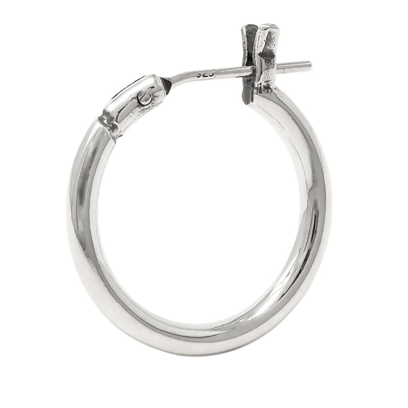 フープピアス Lサイズ シルバー925 VFP-090 (L) 1点売り 片耳用 プレゼント 誕生日 [メール便対応]