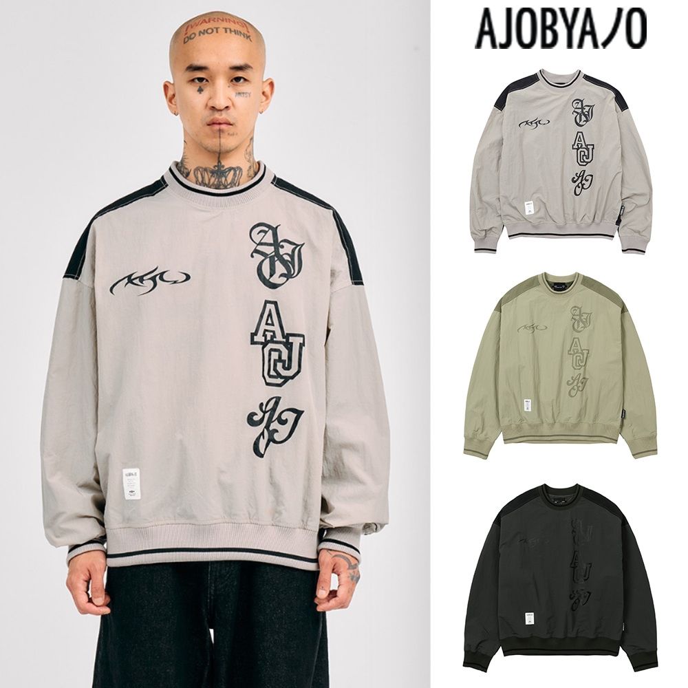 【AJO AJOBYAJO】 [PBA] Total Logo Nylon Sweatshirt