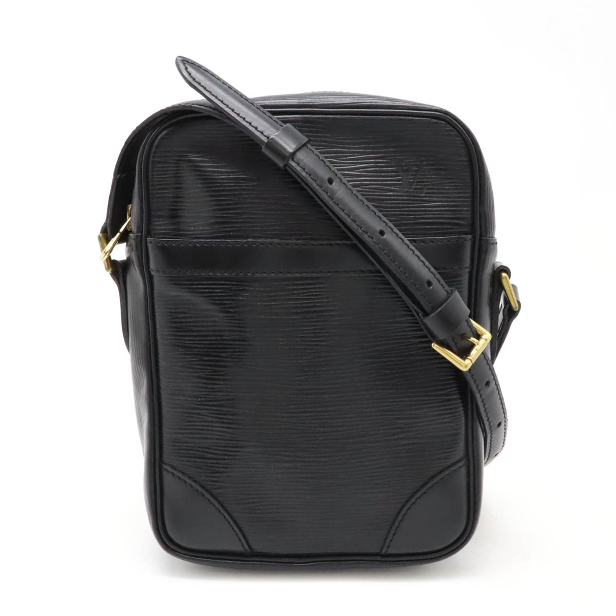 エピ ダヌーブ ショルダーバッグ ポシェット 斜め掛け レザー ノワール 黒 ブラック M4563
