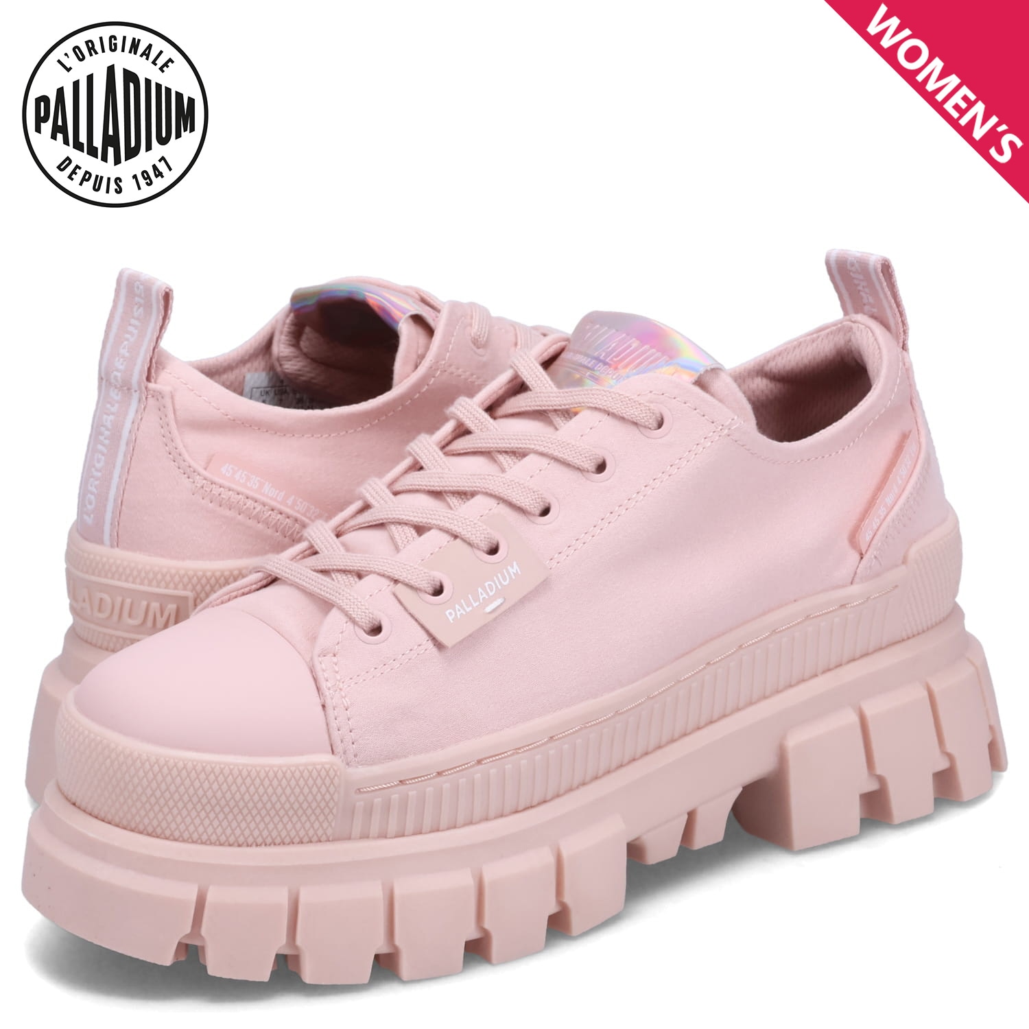 スニーカー レボルト ロー レディース 厚底 ピンク 97243-613