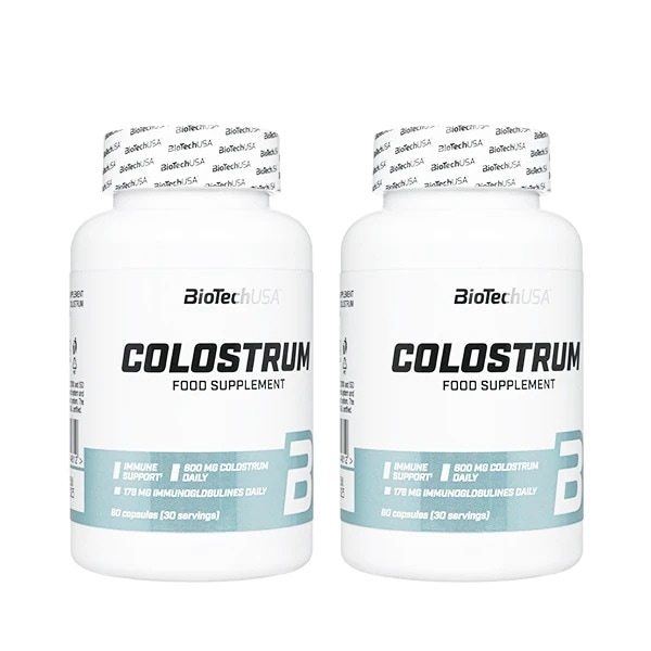 コロストラムフードサプリメント 60錠 2本 BioTechUSA Colostrum