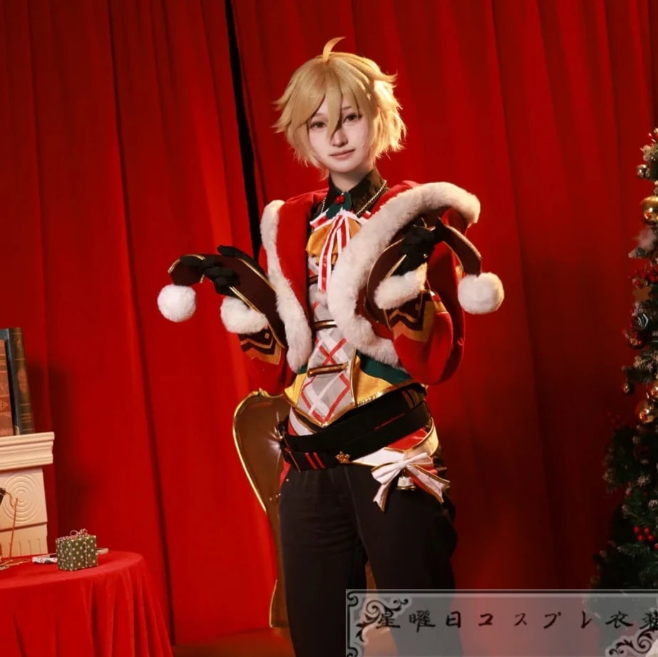 ES あんさんぶるスターズ ウィンターサンタ 真白友也 コスプレ衣装 コスチューム